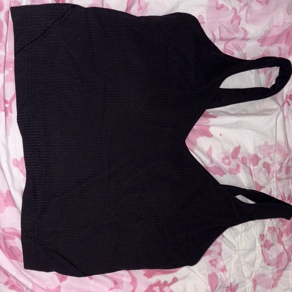 Black Sleeveless Crop Top
